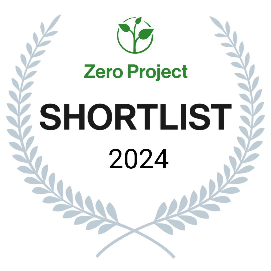 The figure illustrates an achievement of Continual Engine, Zero Project, Shortlist, 2024.