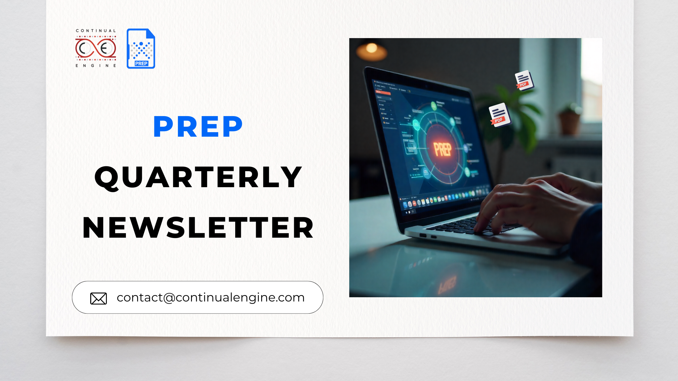 Banner of PREP Quarterly Newsletter (October)