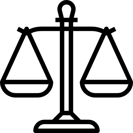 Image of a Balance scale symbol for justice