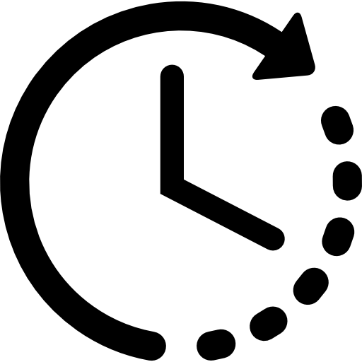 Clock showing remaining or countdown time