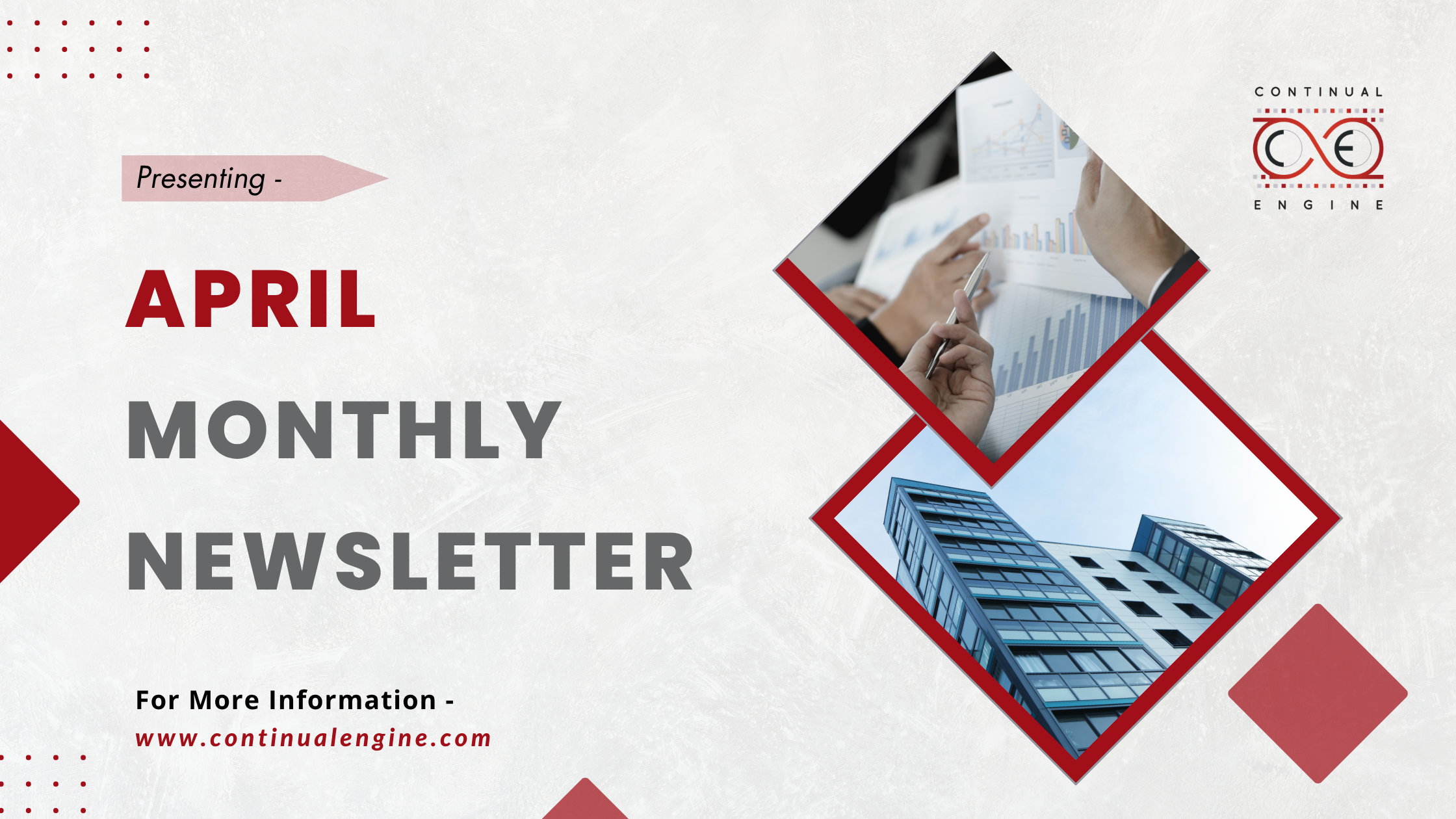 Banner of April Monthly Newsletter